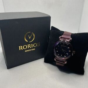 Rorios AA-6DW001 Women's Purple Stainless Steel Analog Dial Quartz Watch VIA548